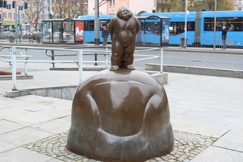 Papa Krasnal, the original Wroclaw dwarf statue